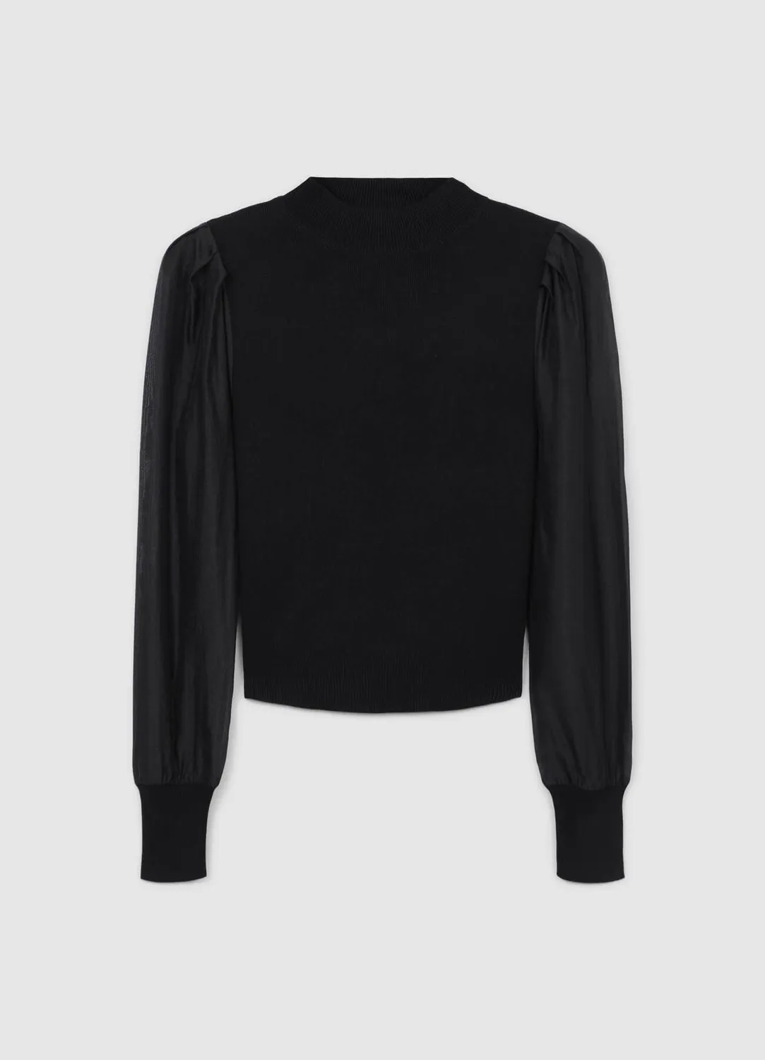 Calliope T-shirt manches organza femme col rond