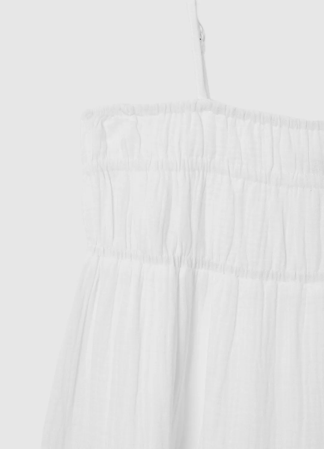 Calliope robe longue femme volant bretelles fines