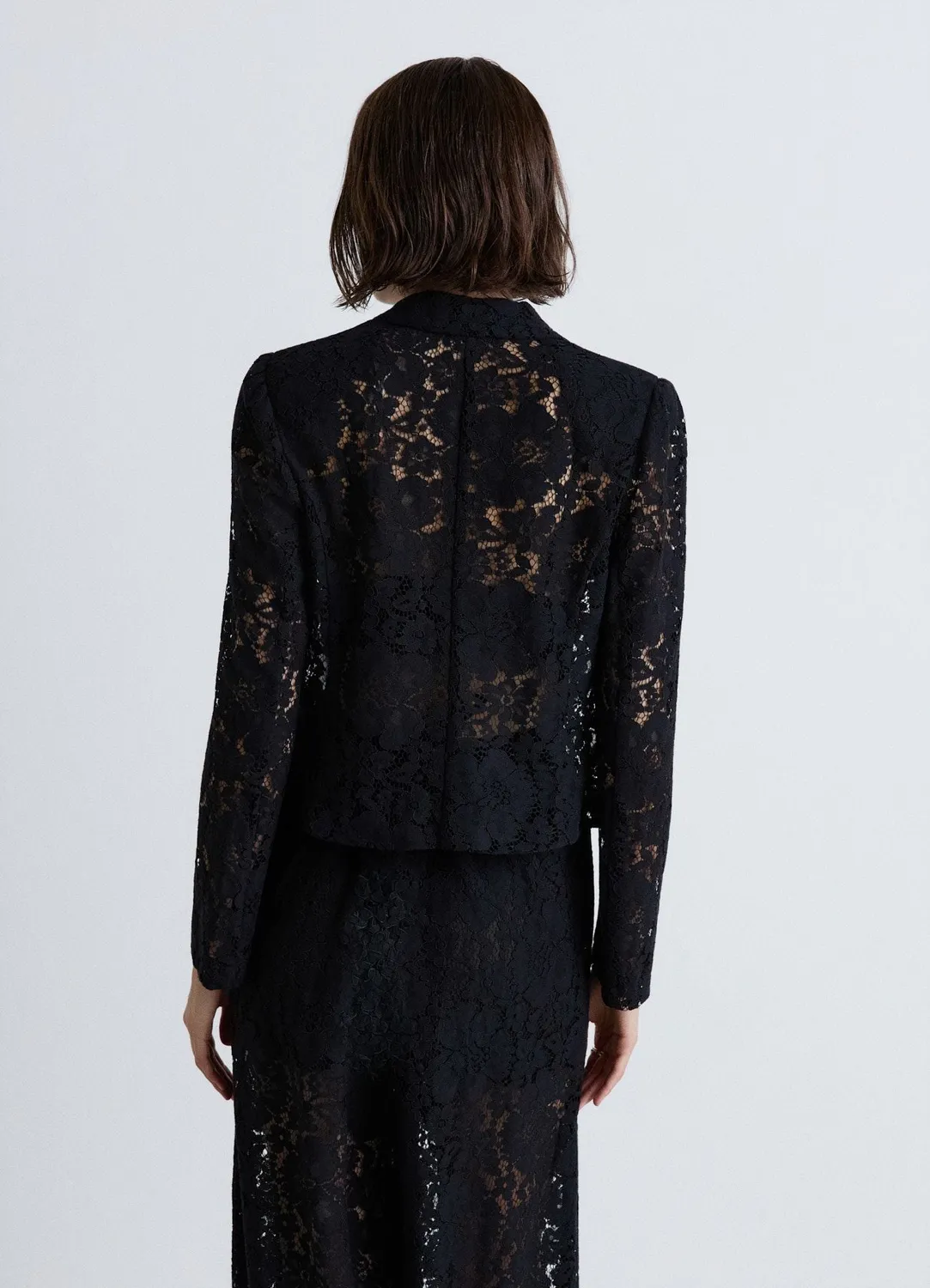 Calliope veste courte dentelle fleurie femme