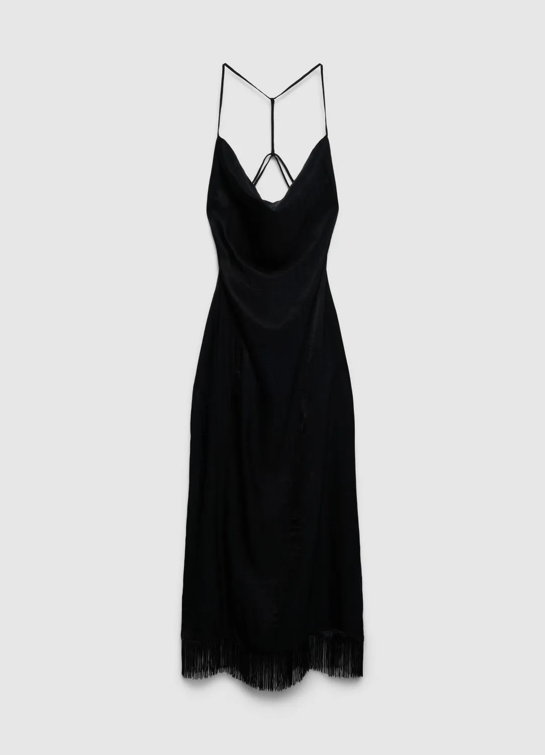 Calliope robe longue franges dos nu femme