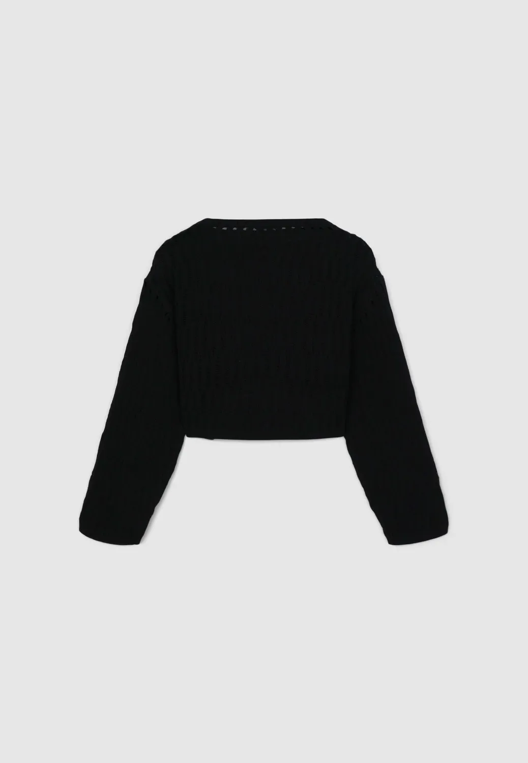 Calliope Pull ajouré col rond coton femme