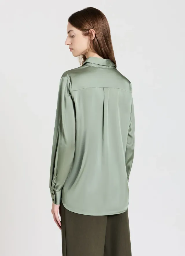 Calliope chemise satinee classique femme