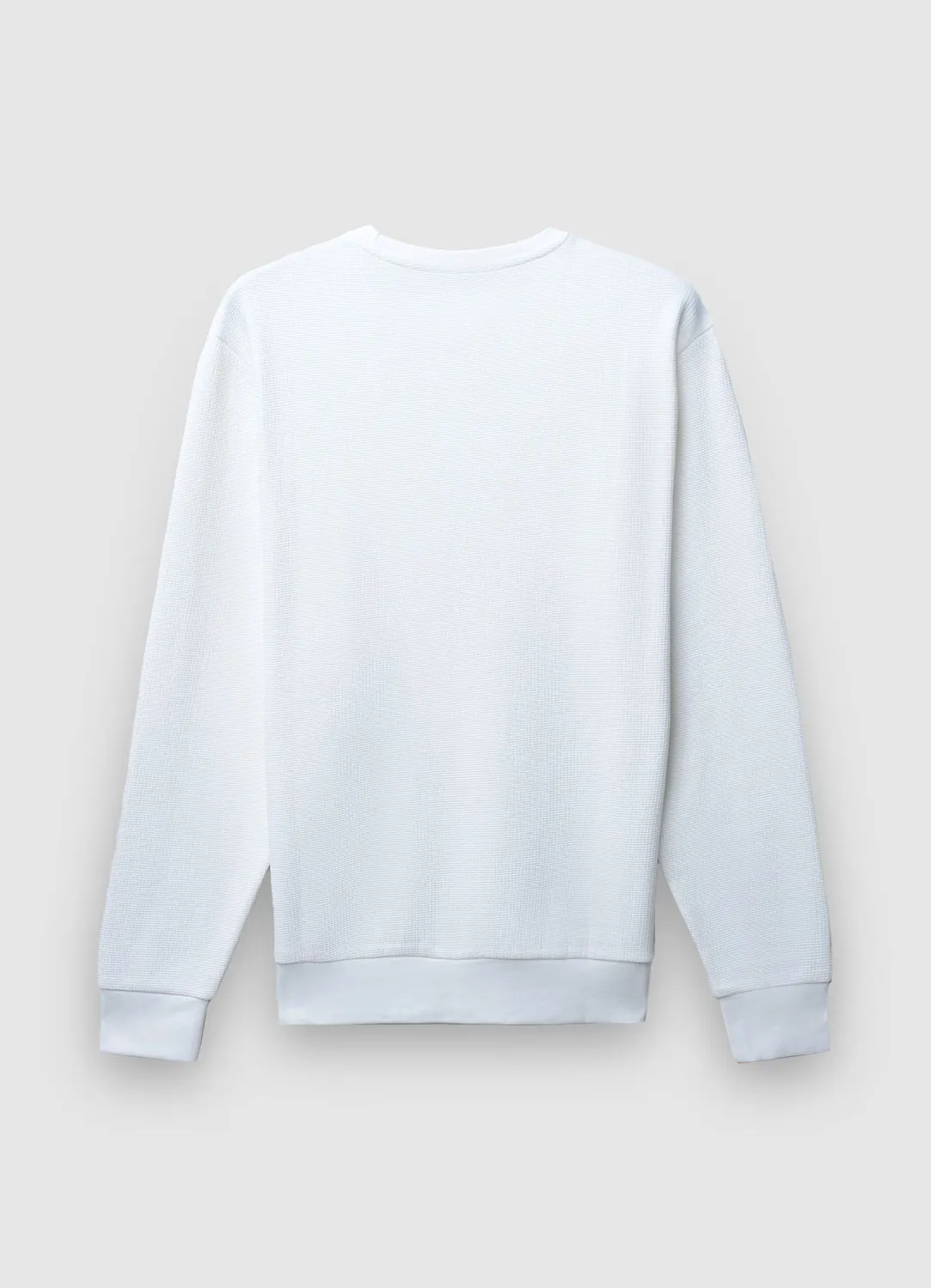 Calliope sweat col rond gaufré homme