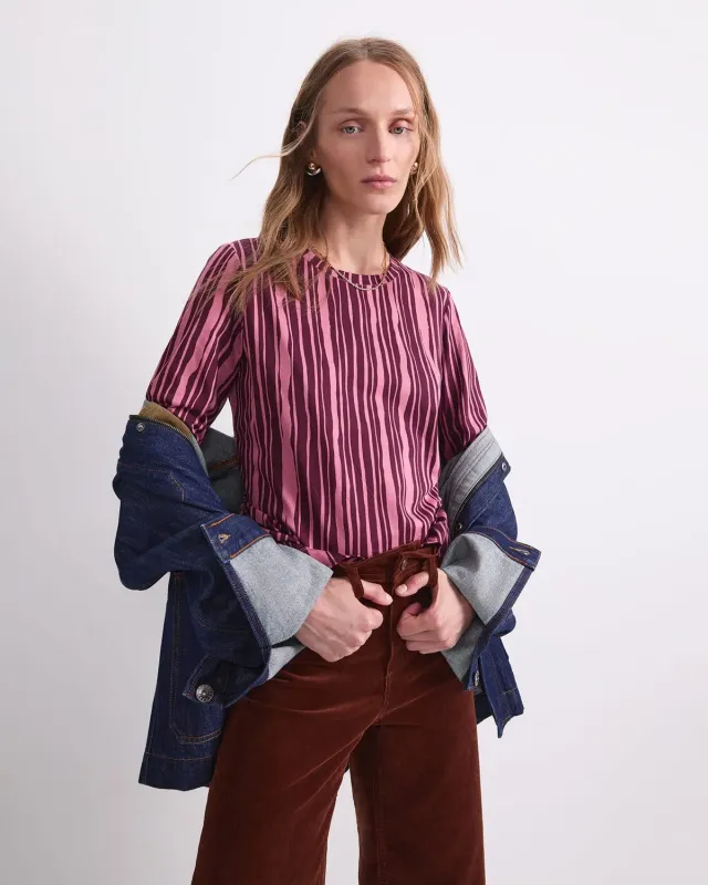 Sportscraft Stripe Print Mercerised tee rayé femme 3/4