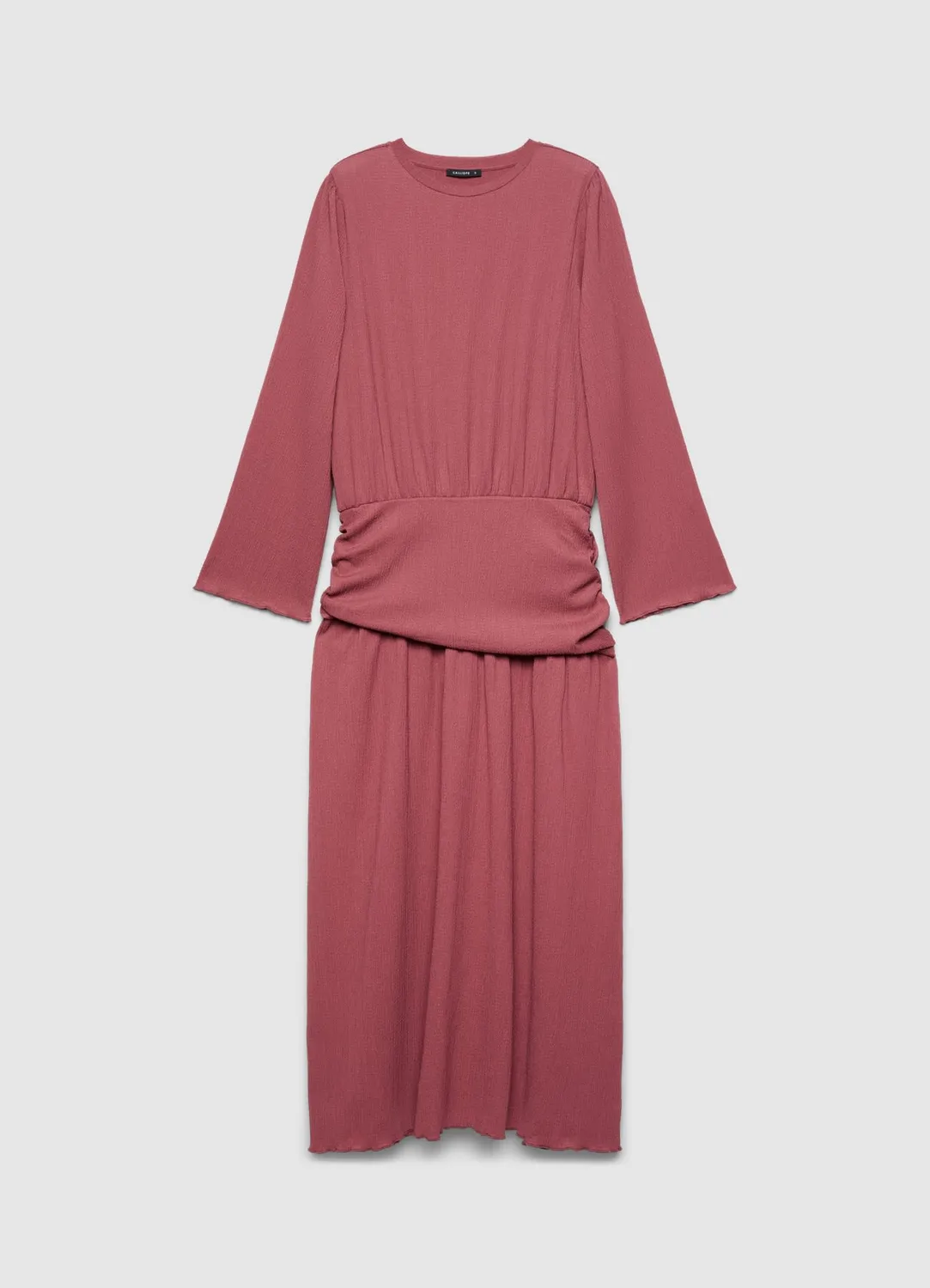 Calliope robe longue froncée femme unie