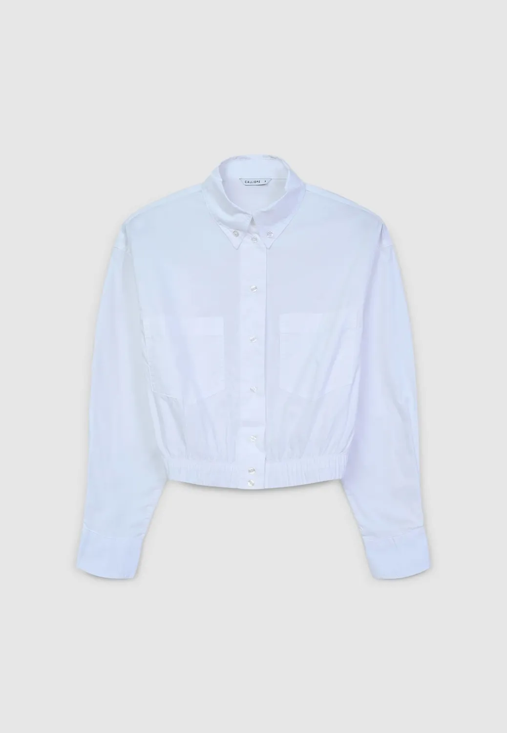 Calliope chemise crop élastique poches femme