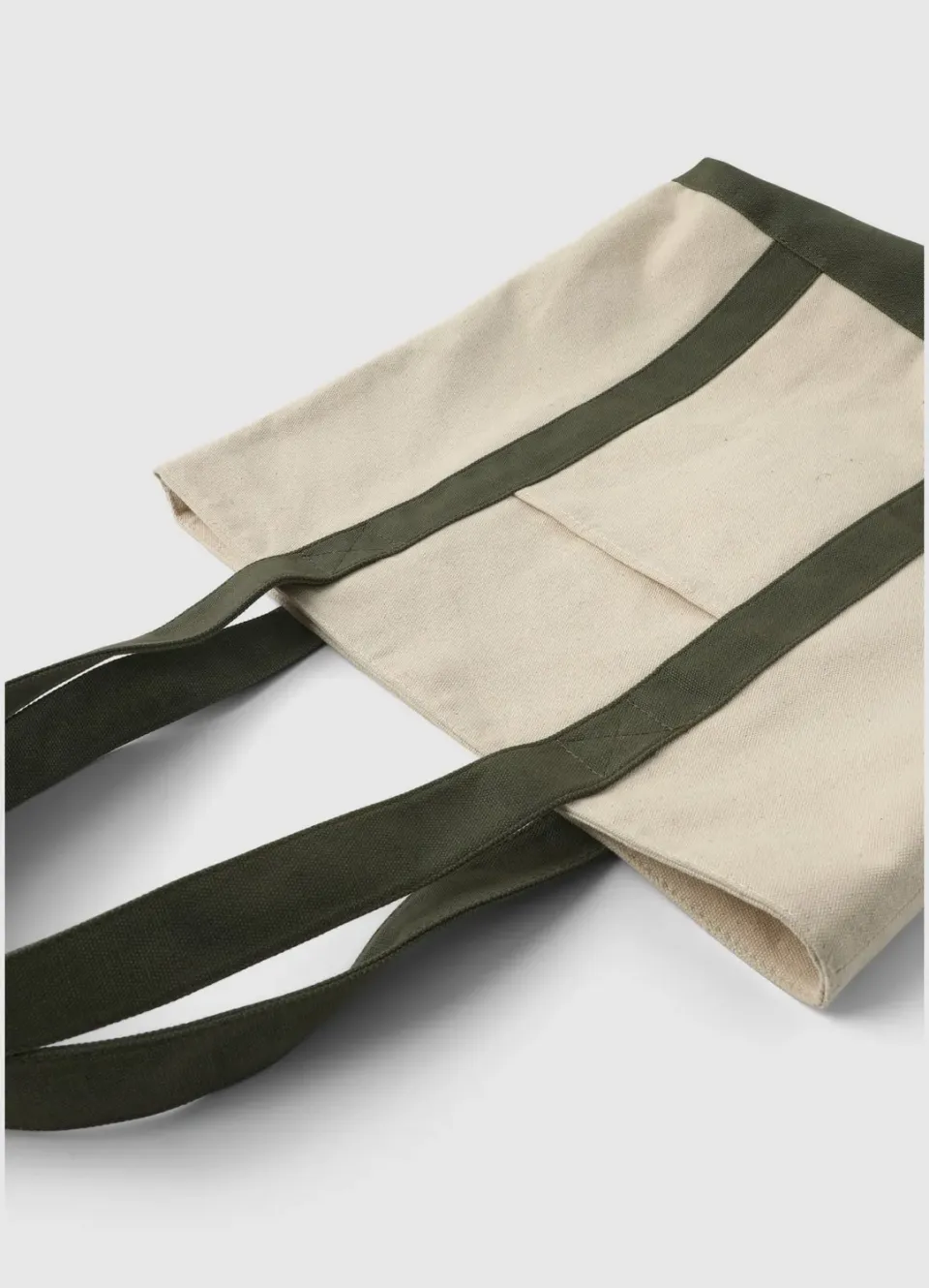 Calliope Shopper canvas tote bag unie poche