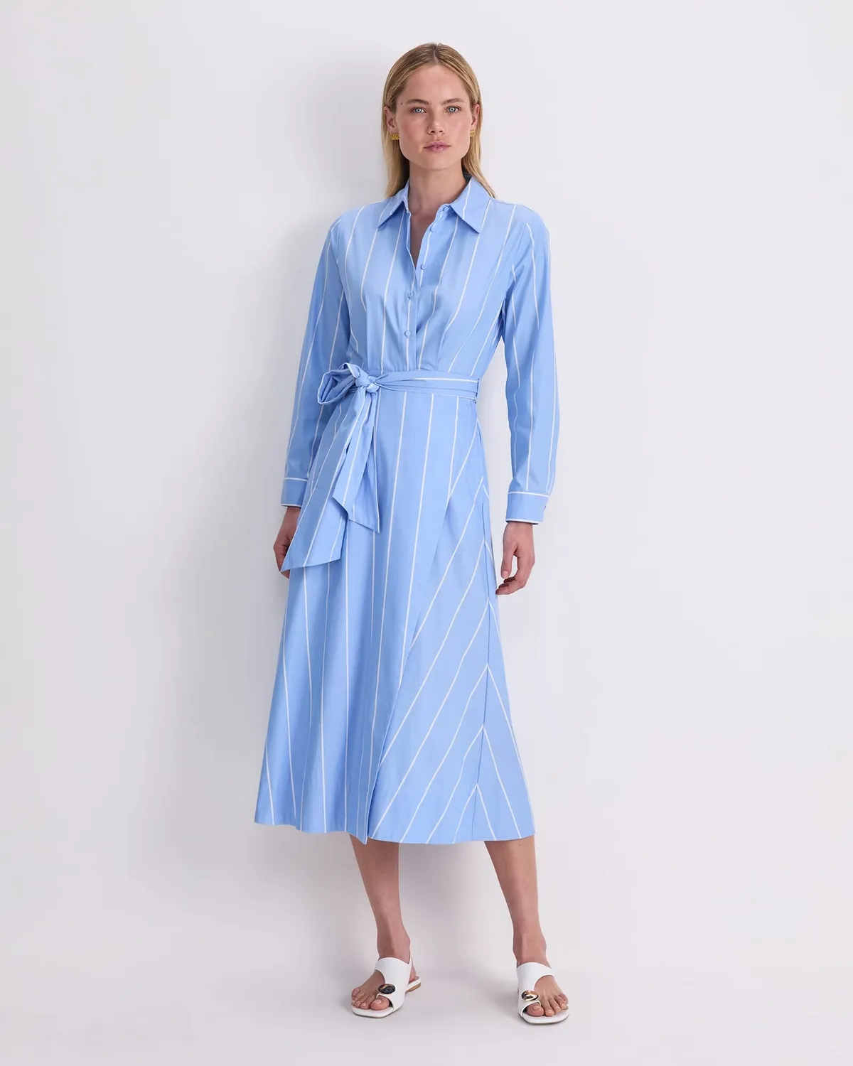 Sportscraft Etta robe chemise midi rayée