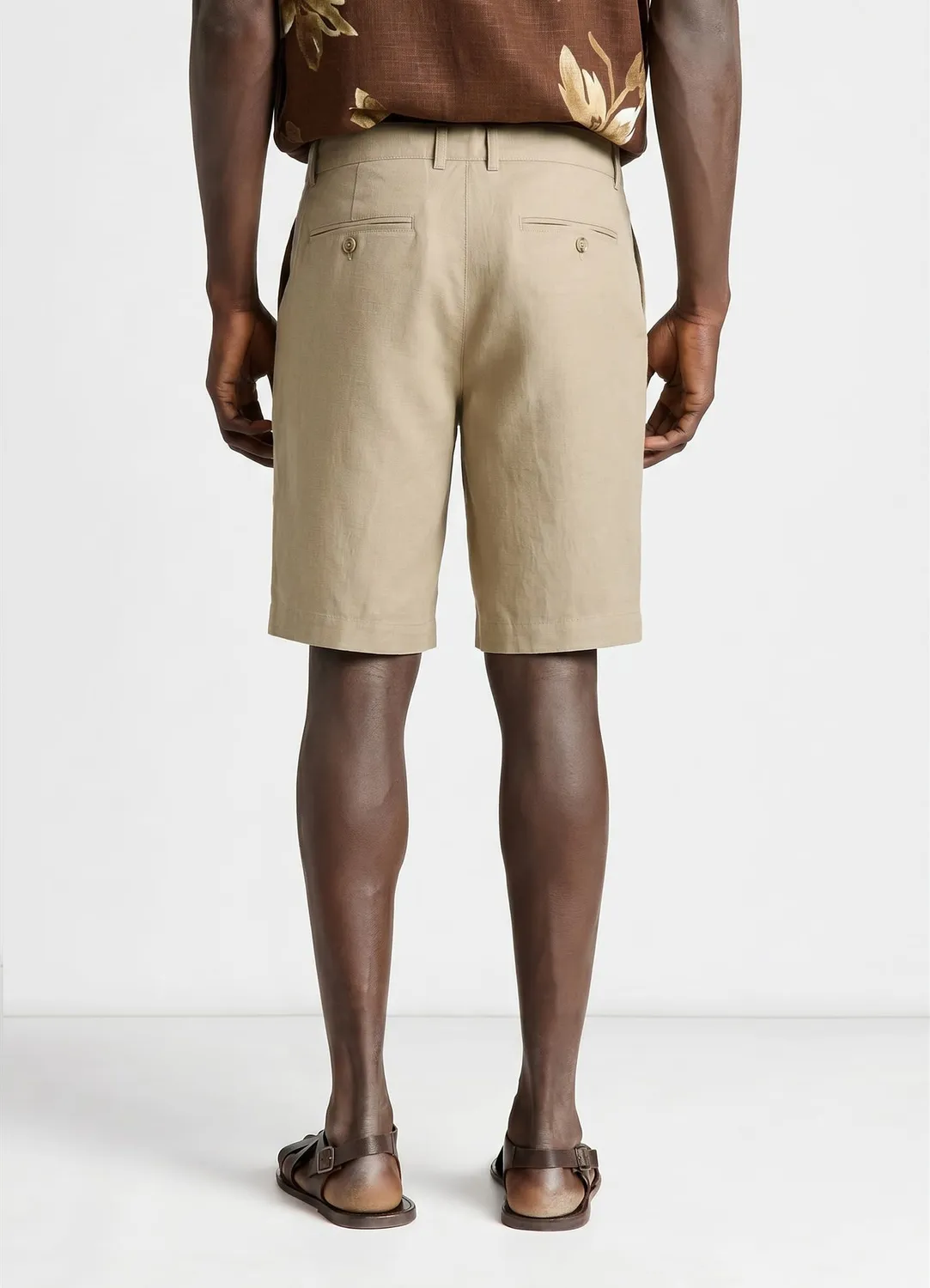 Calliope bermuda pinces homme uni regular
