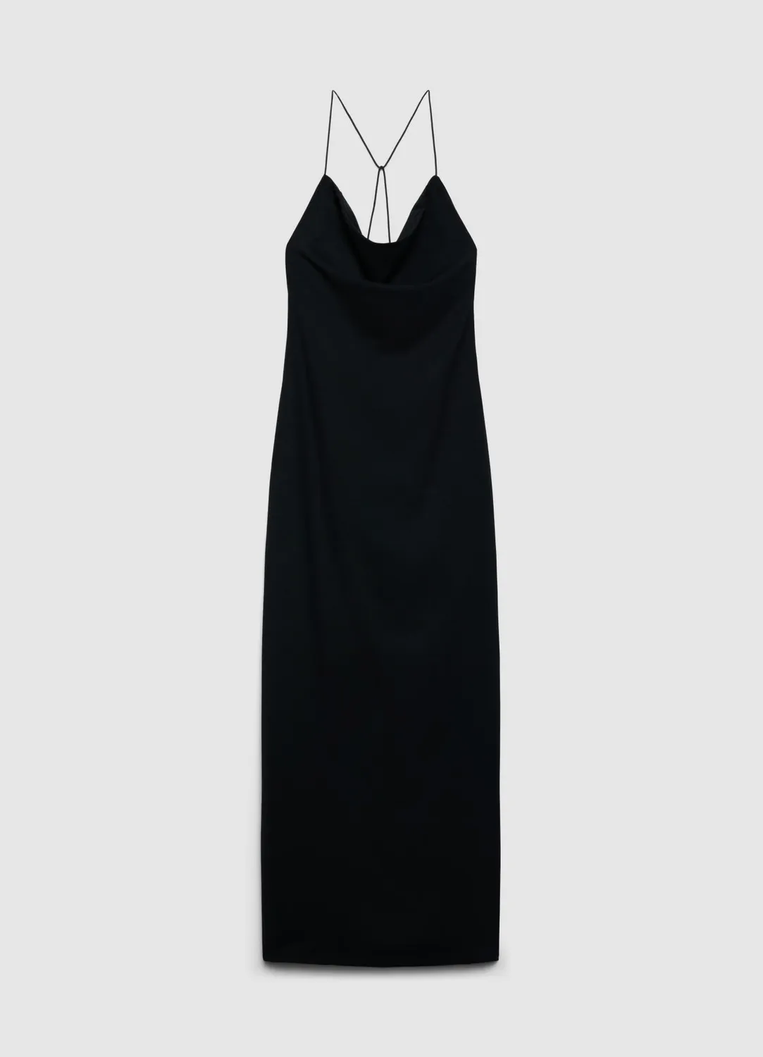 Calliope robe longue fente femme bretelles croisées