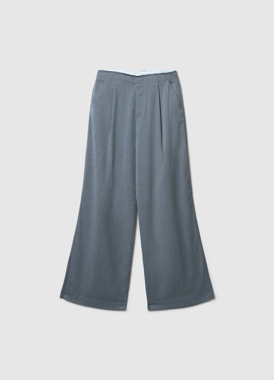Calliope pantalon femme palazzo chevrons large