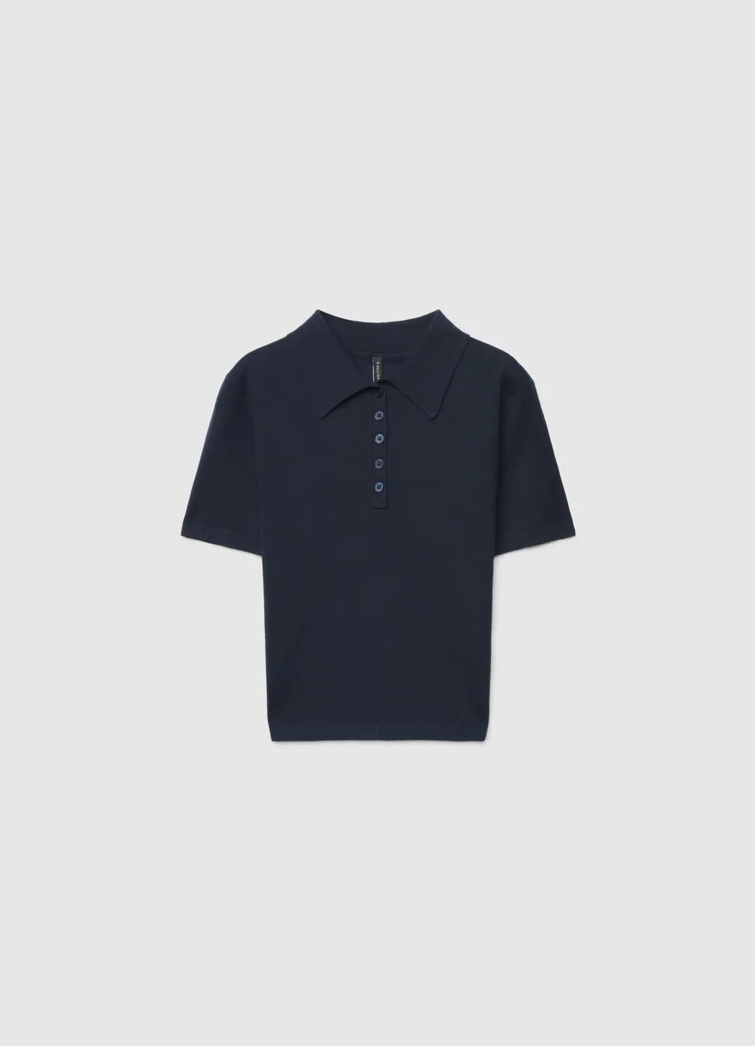 Calliope polo manches courtes maille femme uni