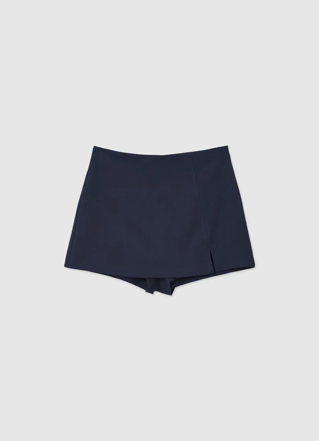 Calliope jupe-short fente latérale femme unie