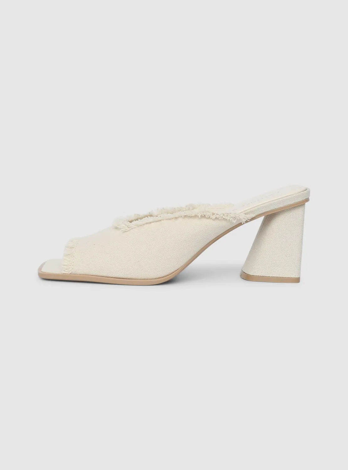 Calliope mules toile femme talon 8 cm pointure 36-40