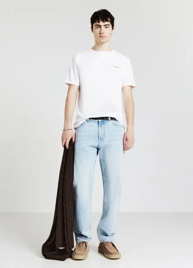 Calliope T-shirt homme coton poche col rond