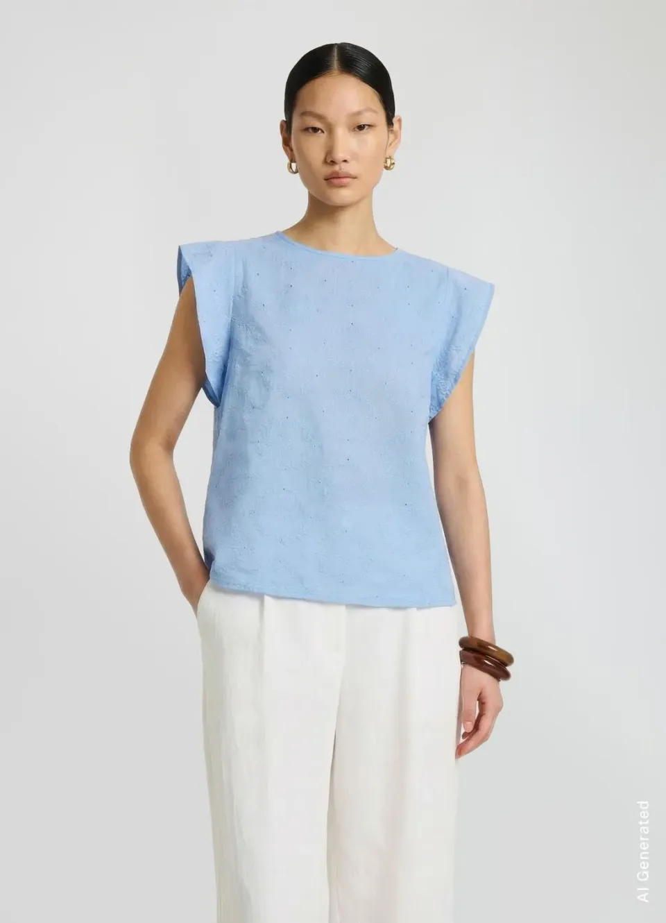 Calliope Blouse sangallo blouse broderie volants