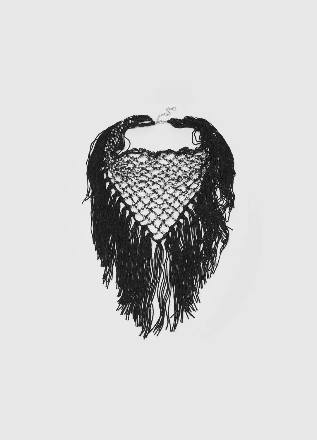 Calliope collier bandana femme franges et perles
