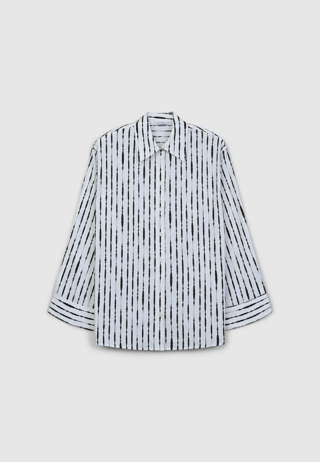 Calliope Chemise oversize femme coton à motif manches longues