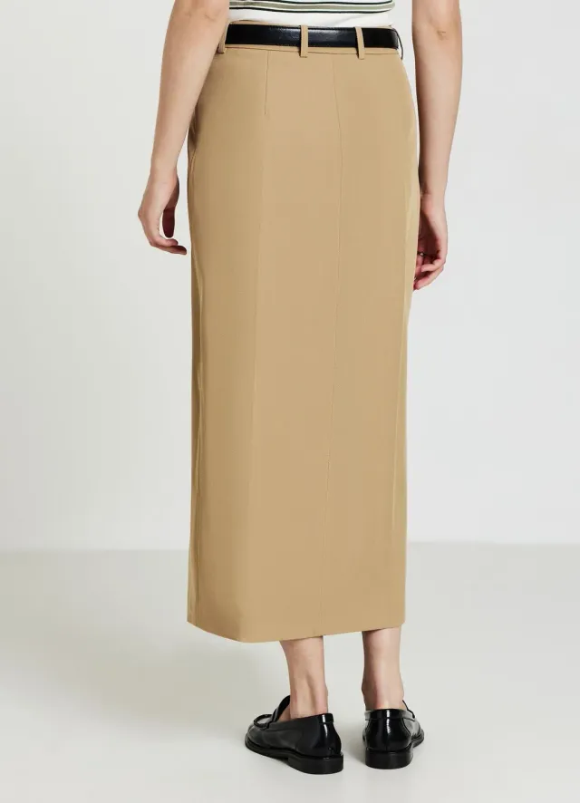 Calliope jupe midi femme fendue taille mi-haute