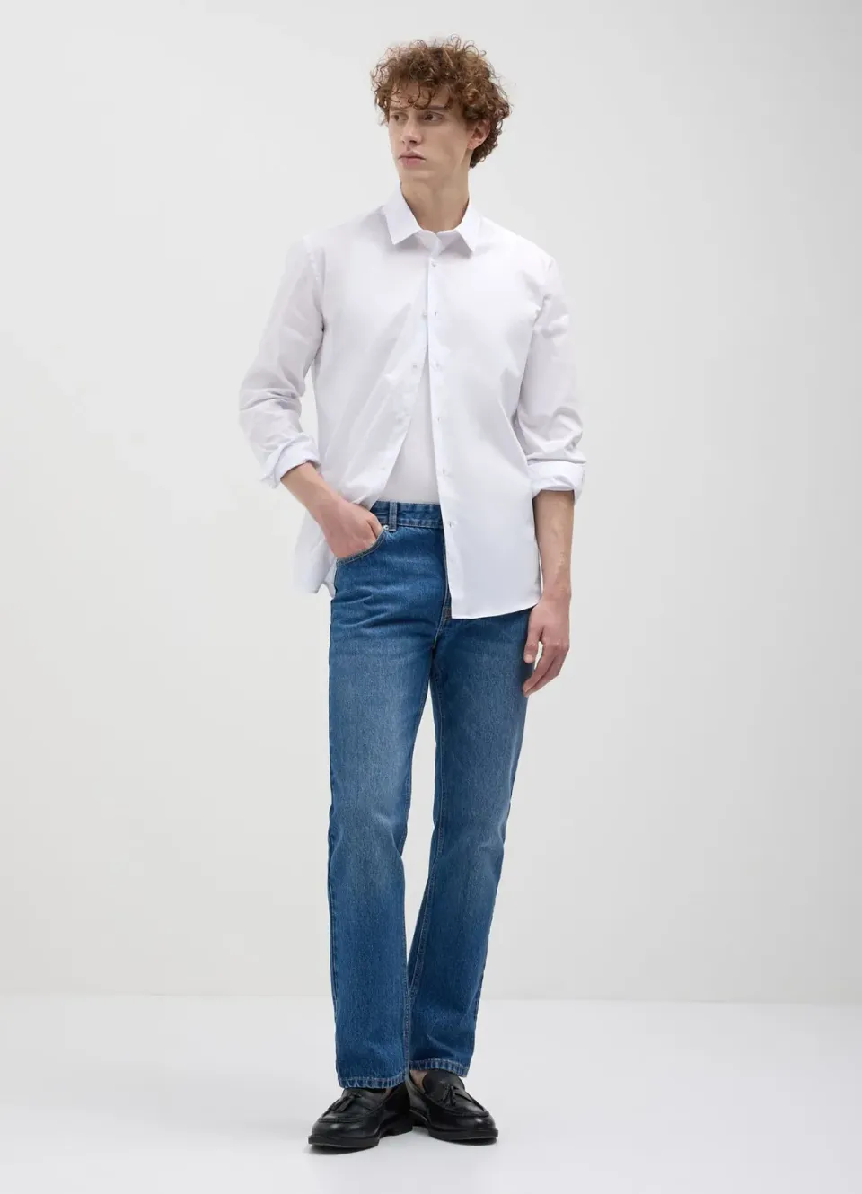 Calliope Chemise Homme Coton Stretch Unie