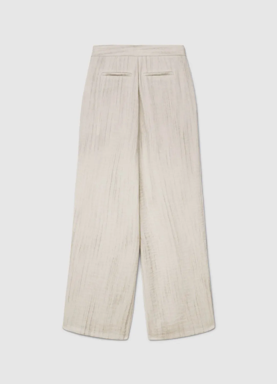 Calliope pantalon palazzo uni femme taille haute
