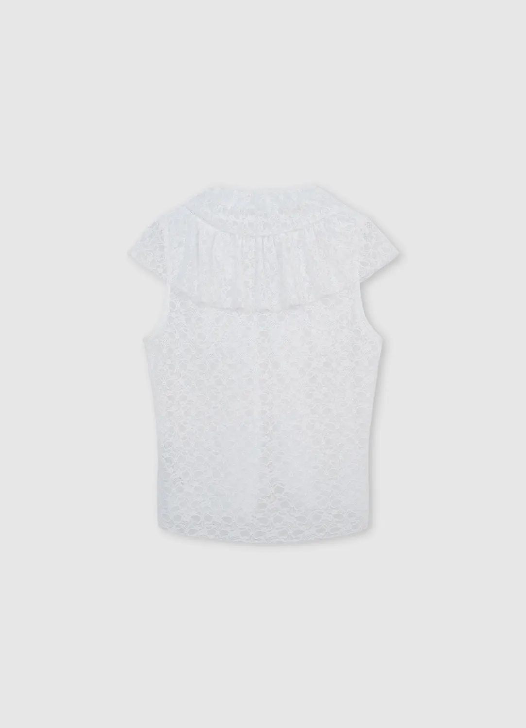 Calliope blouse dentelle femme volant manches courtes