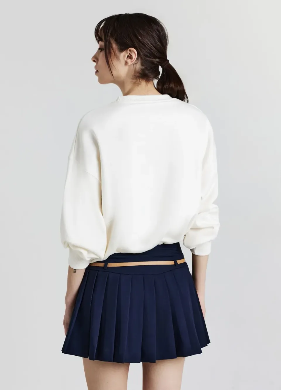 Calliope sweat écriture brodée femme col rond