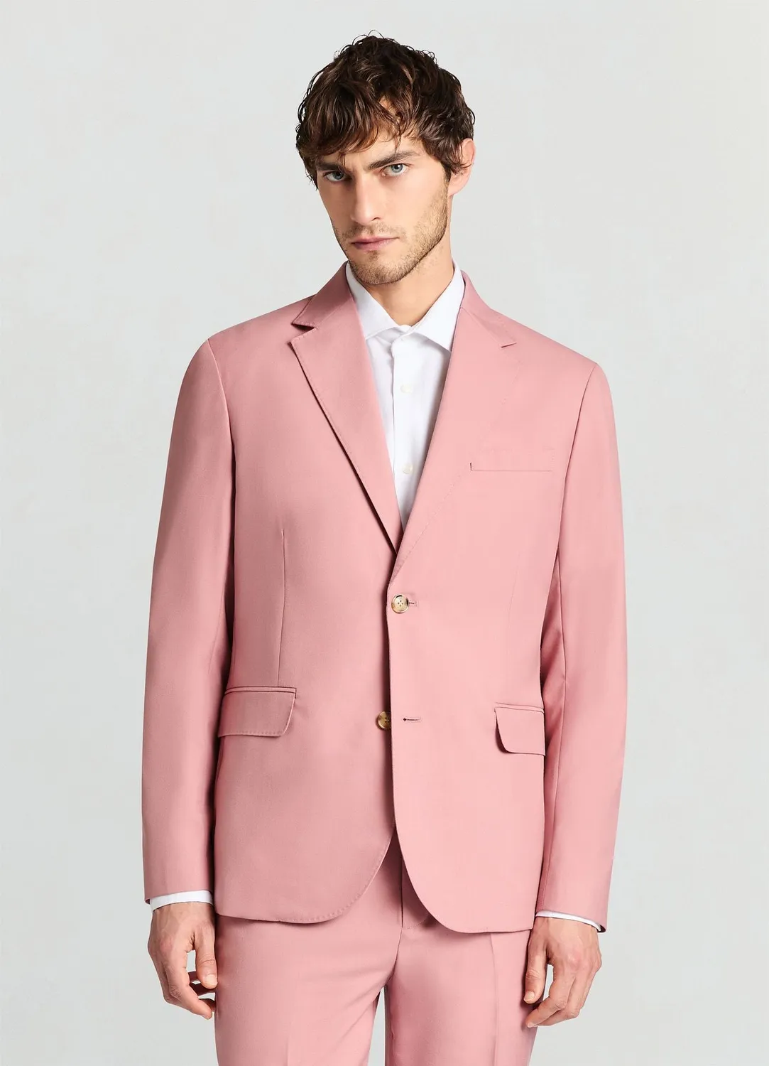 Calliope veste costume 2 boutons homme unie