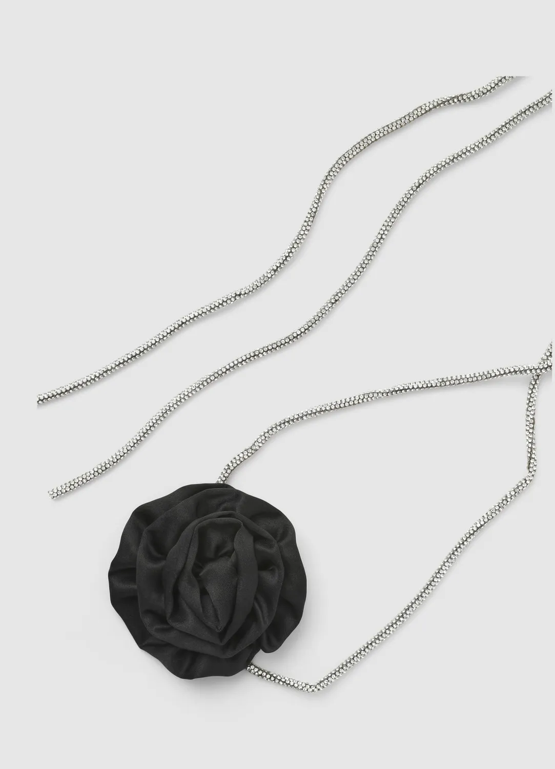 Calliope choker collier femme strass fleur