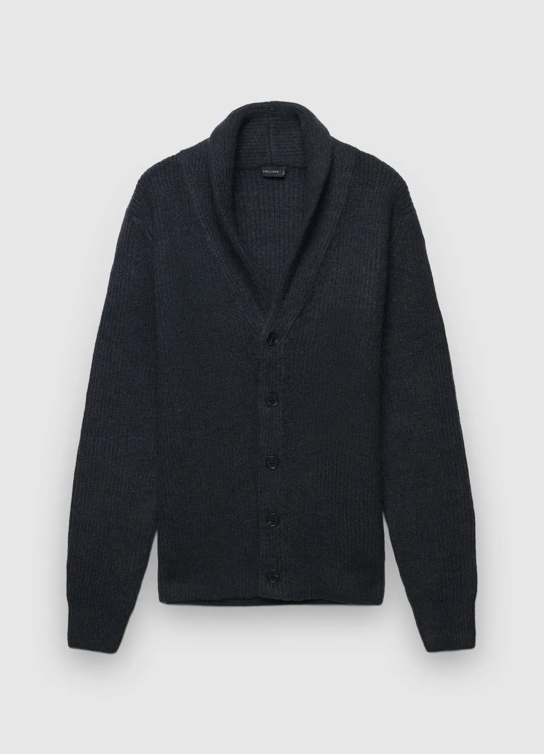 Calliope Cardigan Col Châle Gilet Homme Côtelé