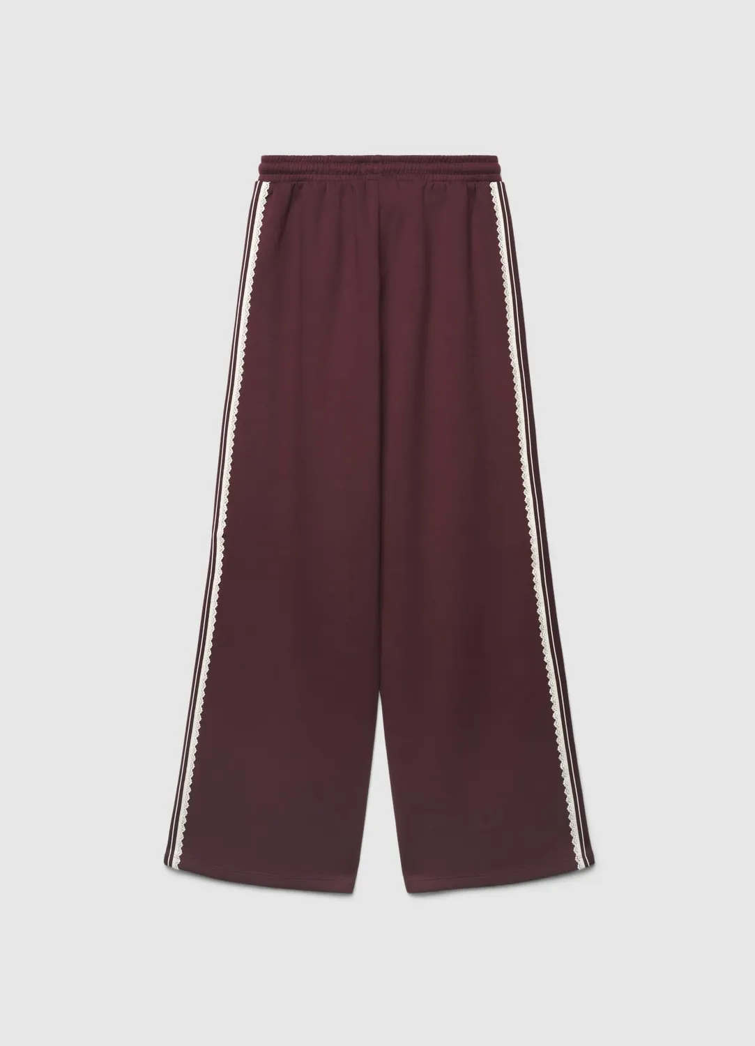 Calliope pantalon palazzo coulisse dentelle femme uni