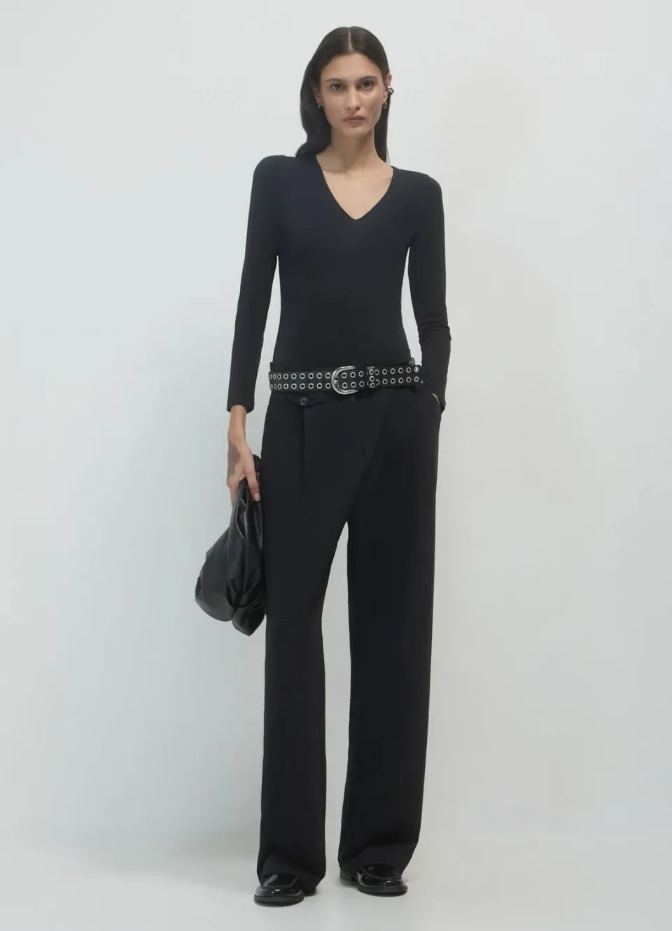 Calliope pantalon palazzo femme pinces regular