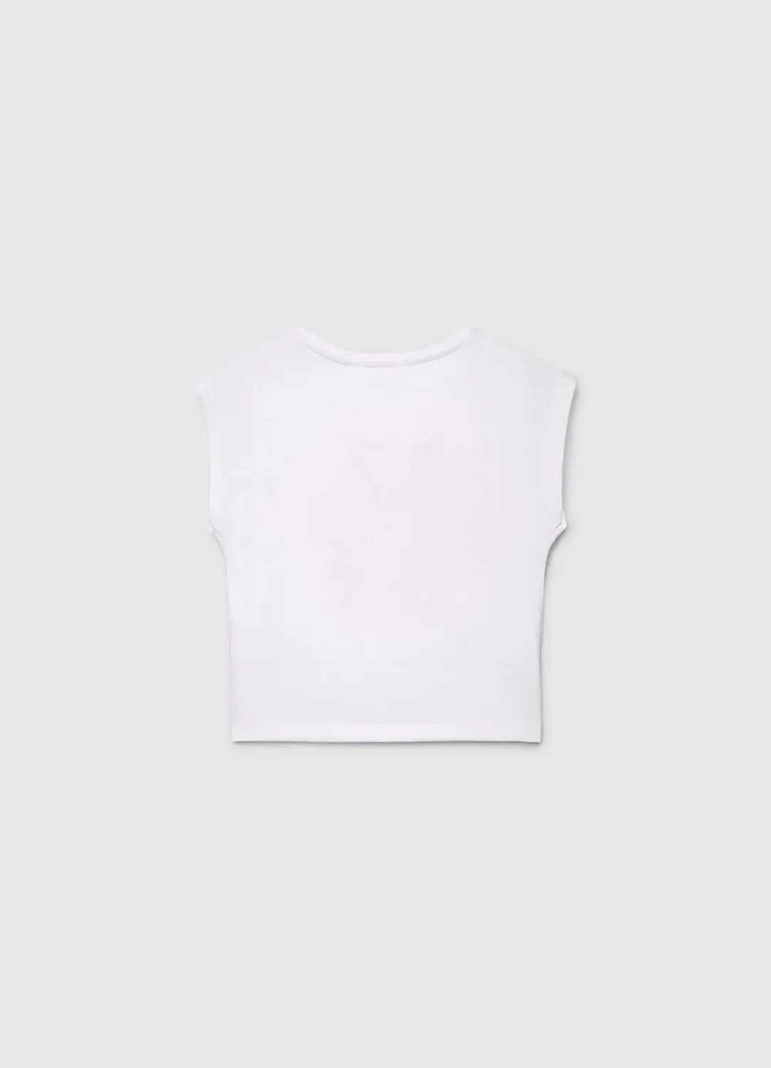 Calliope t-shirt fille fleur crochet manches courtes coton