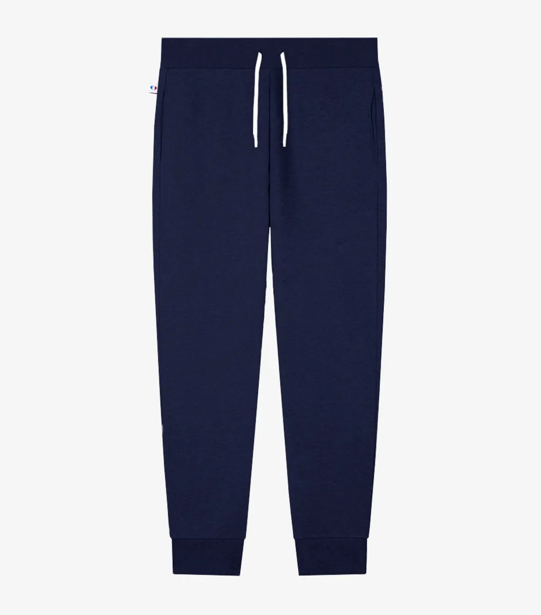 Cocorico Intemporel jogging homme marine coton