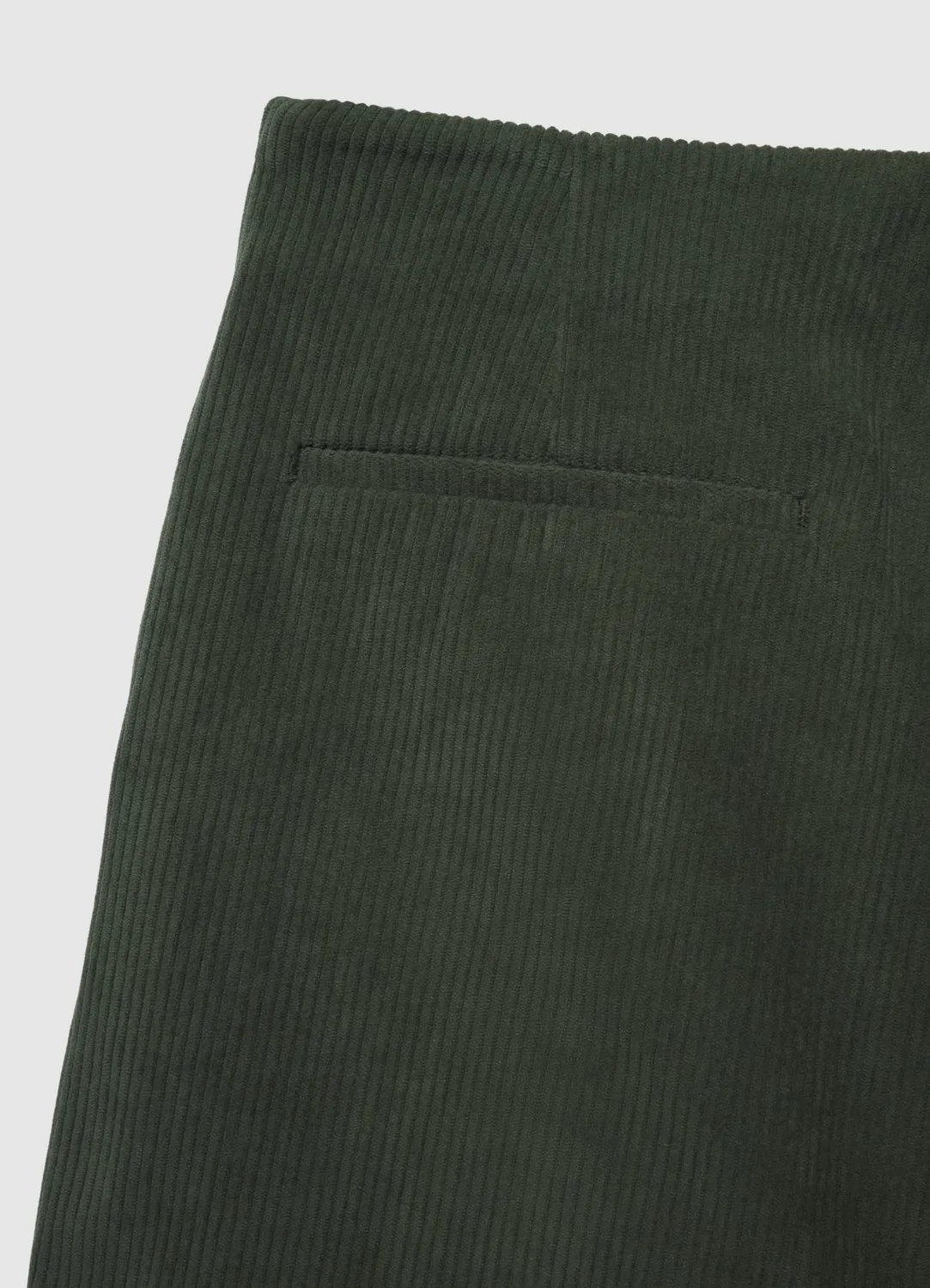 Calliope jupe-short femme velours côtelé fentes