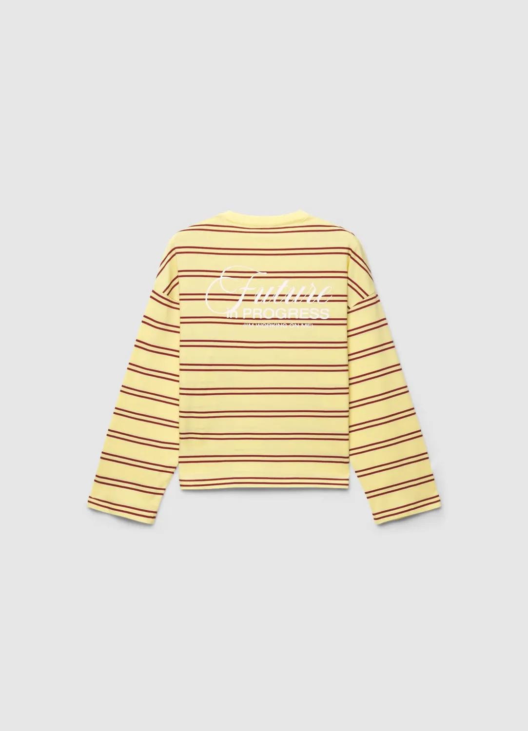 Calliope t-shirt rayé femme manches longues imprimé dos