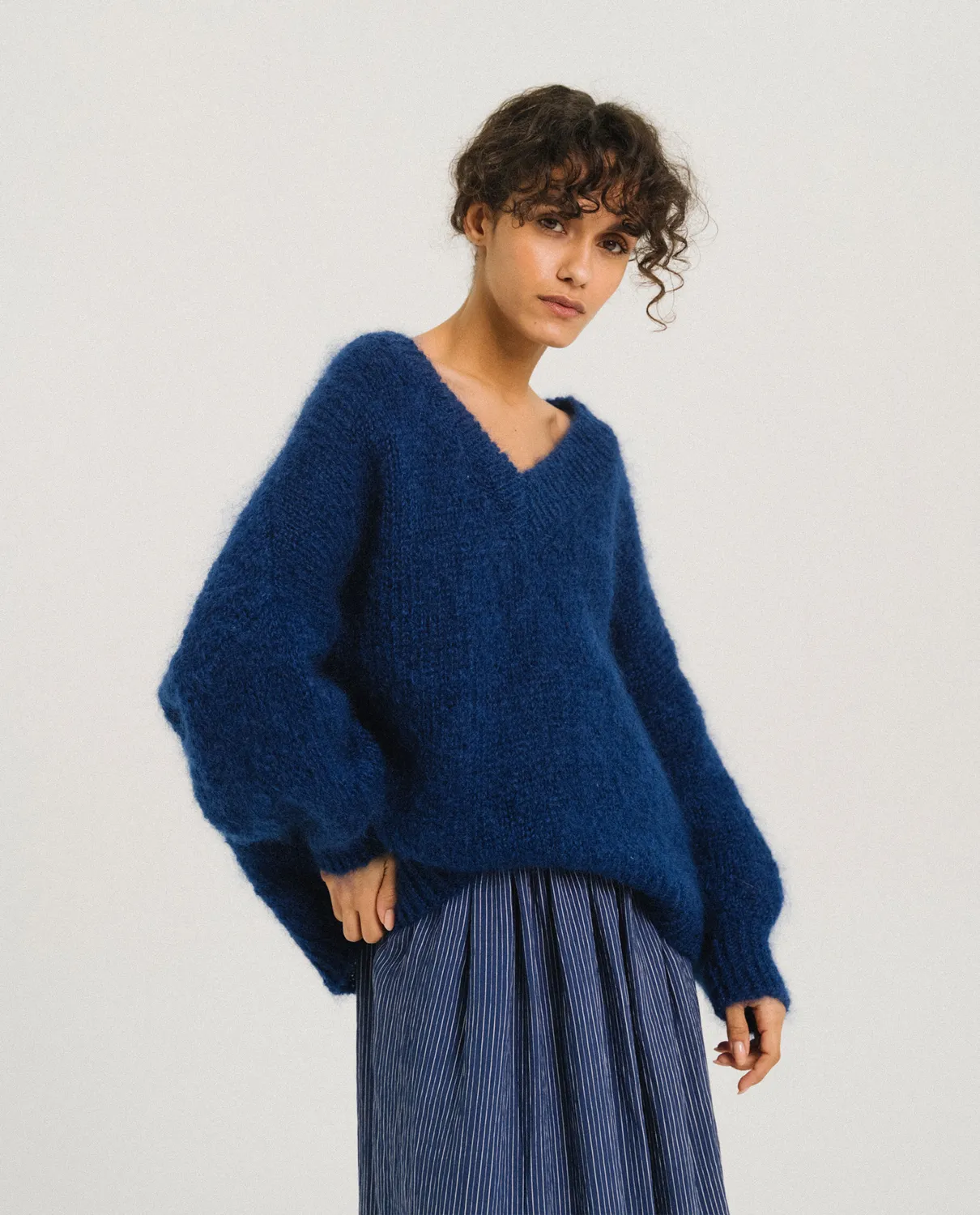 TINSELS FRIME pull MYOSOSTIS mohair col V