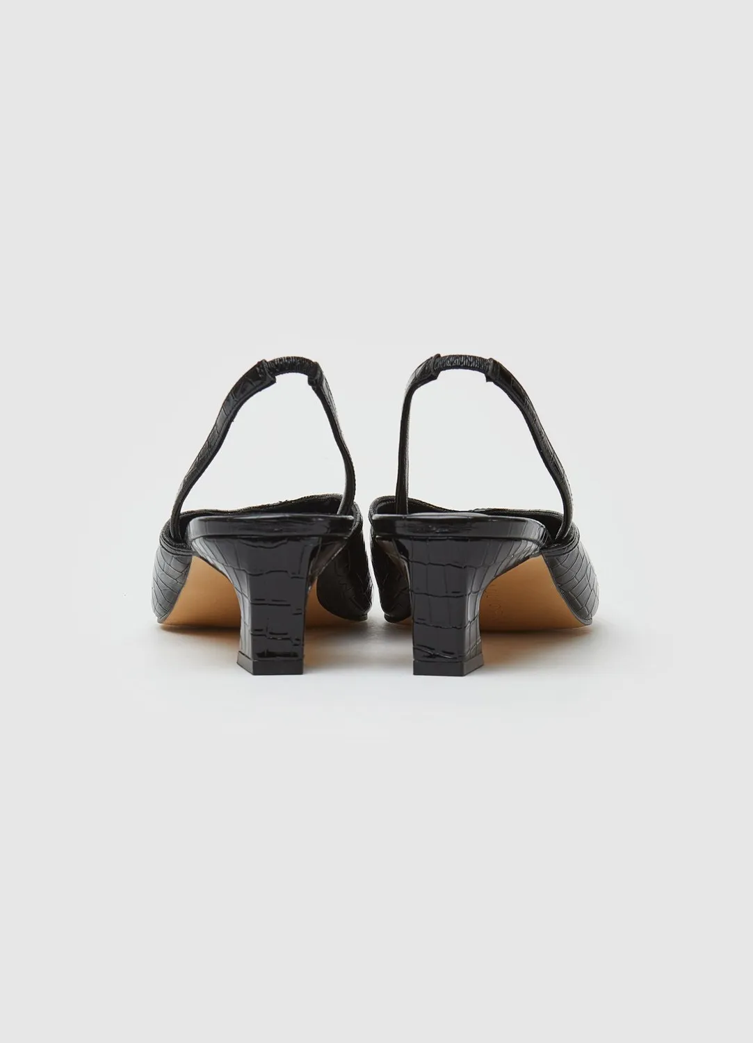 Calliope Mules slingback femme effet croco
