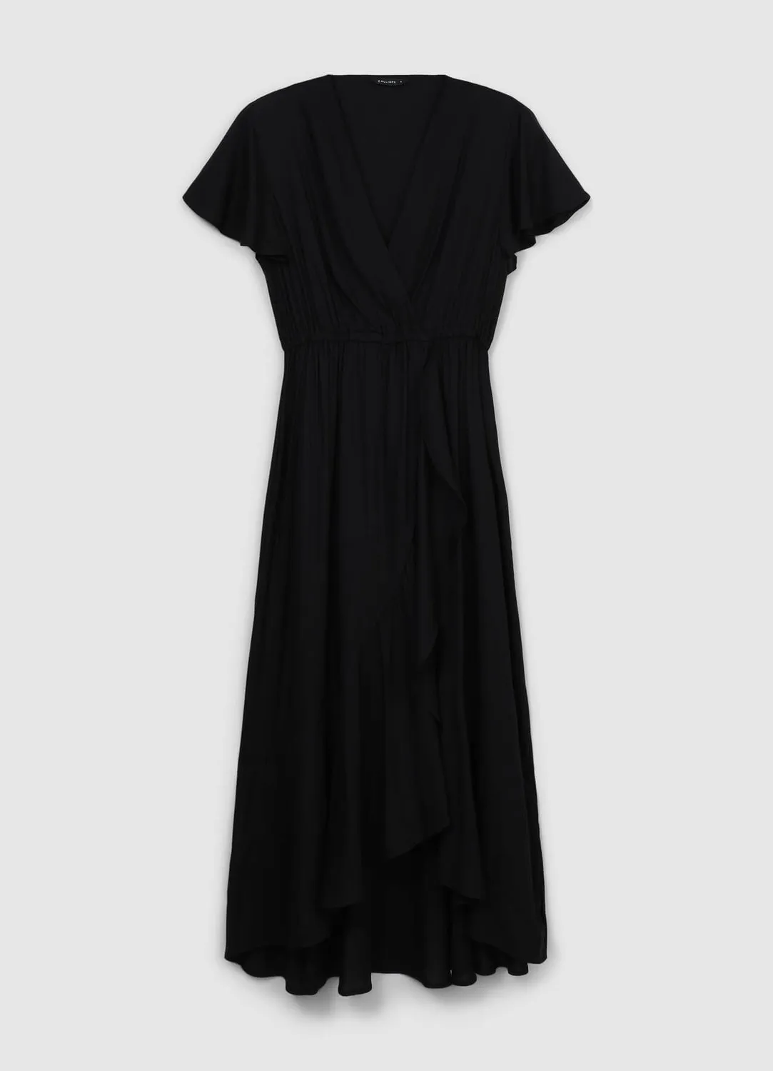 Calliope Croisé à Volants robe longue femme