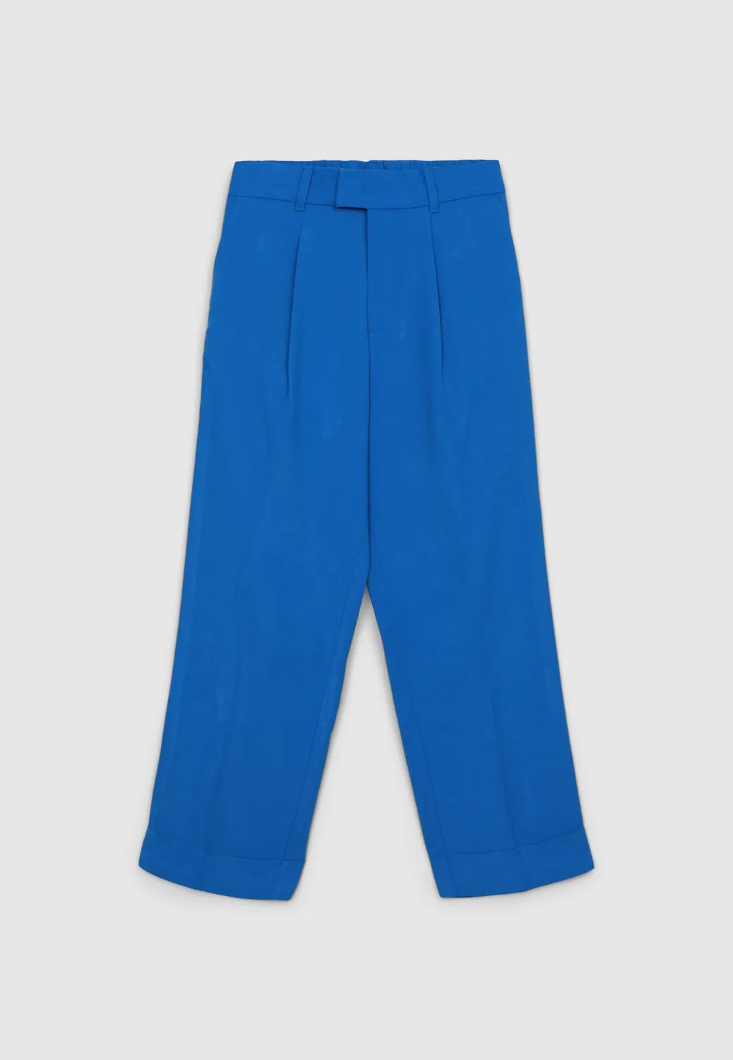 Calliope pantalon classique femme à revers taille élastique