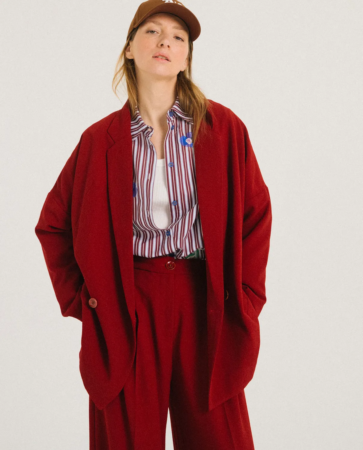 TINSELS ETOILE veste cherry double boutonnage