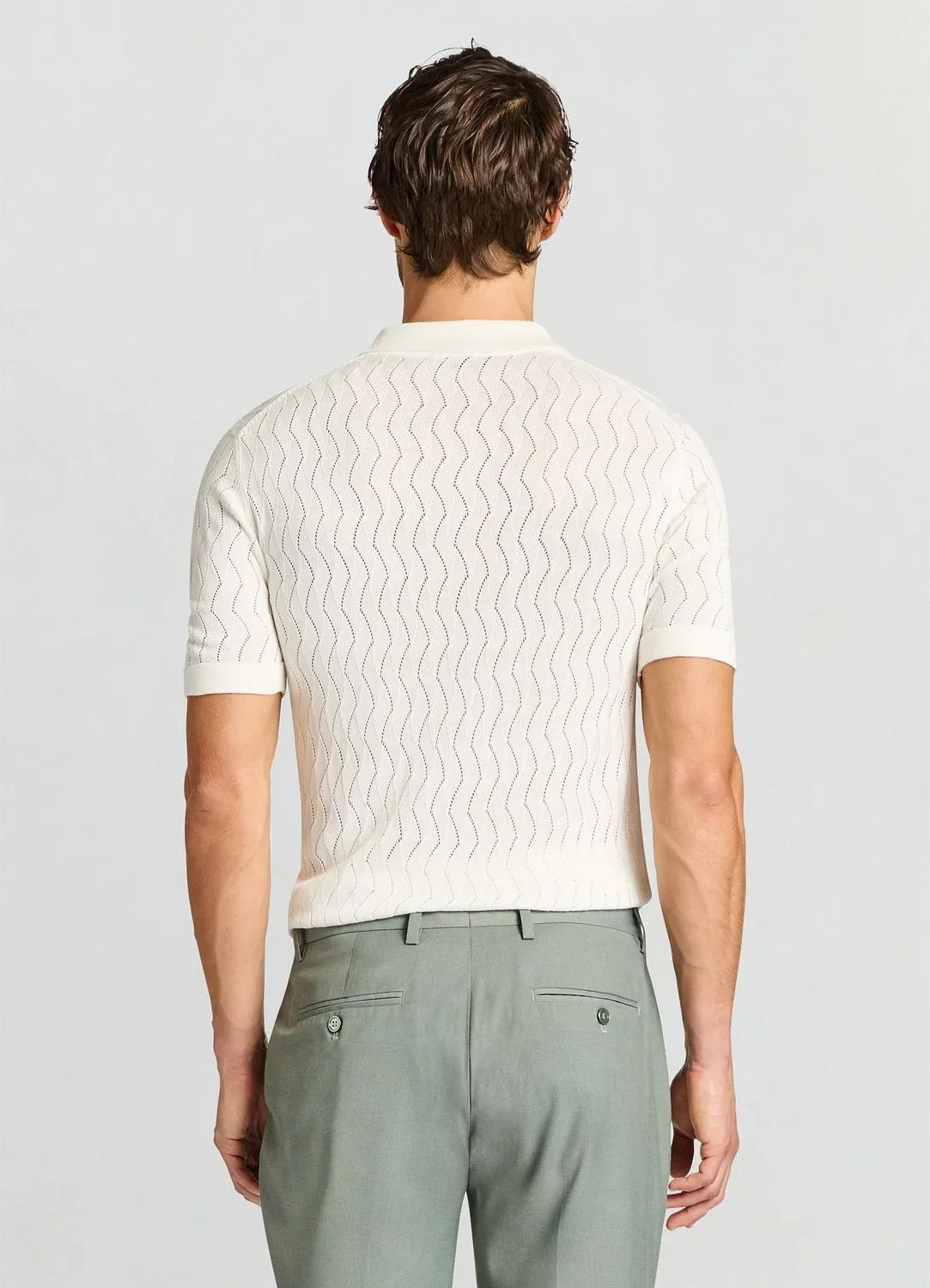 Calliope polo homme manches courtes uni 3 boutons