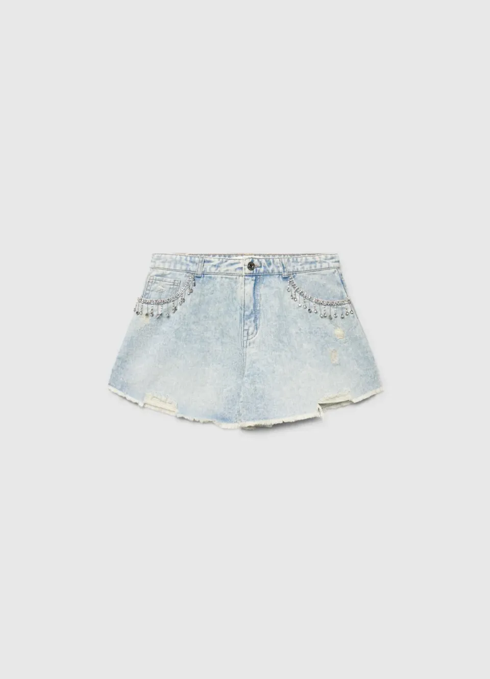 Calliope short jean strass fille