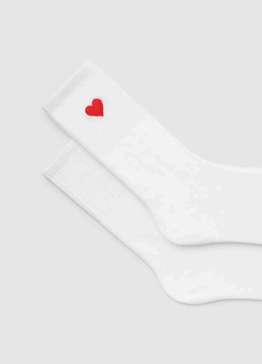 Calliope chaussettes femme cœur brodé tige moyenne