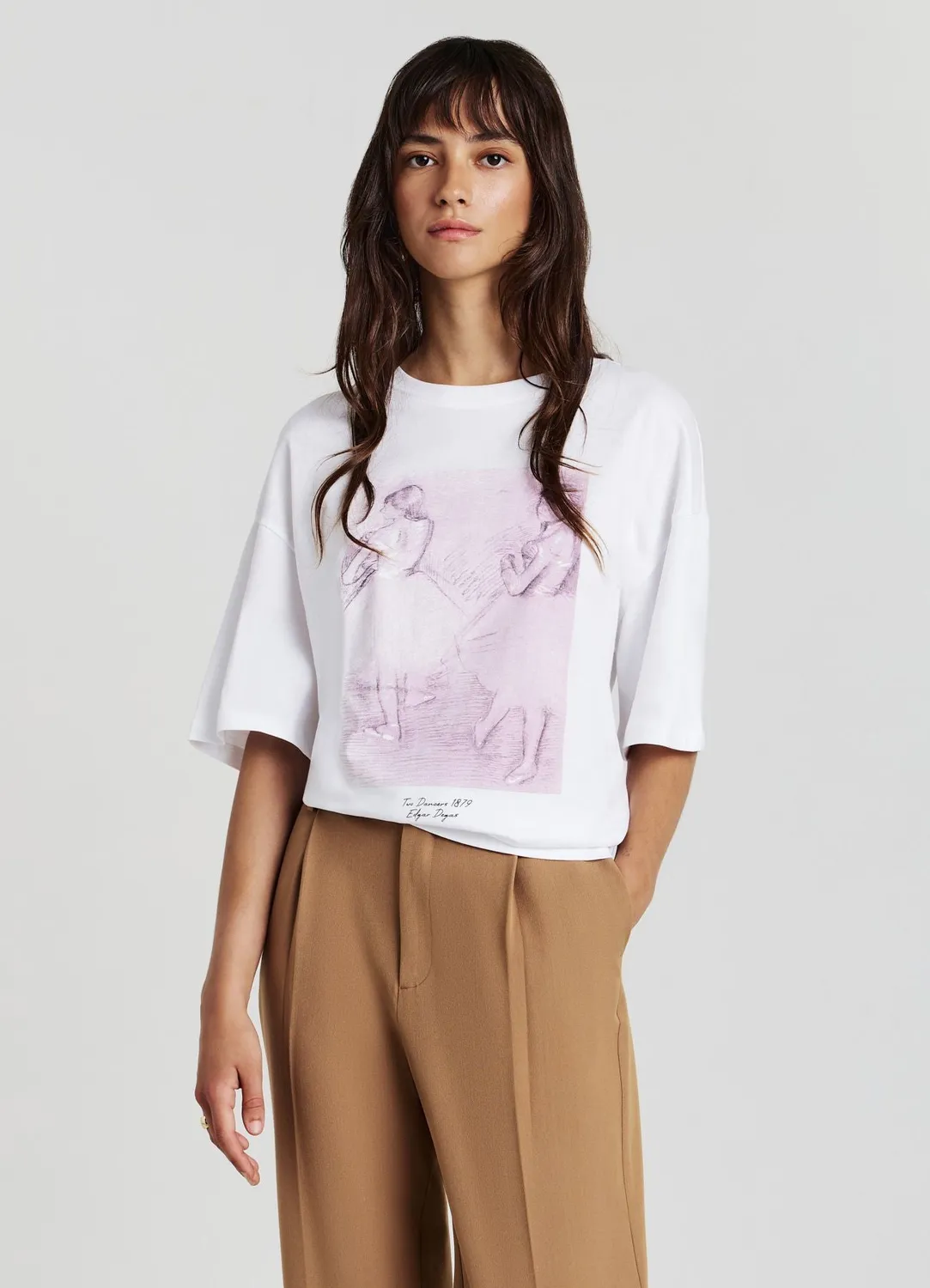 Calliope Art T-shirt femme coton col rond imprimé