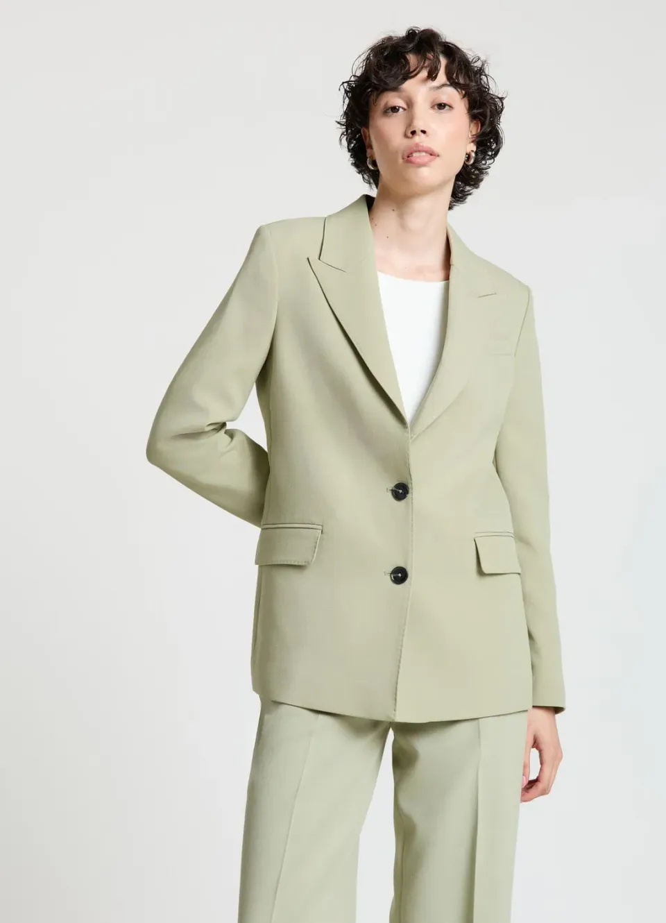 Calliope Veste 2 Boutons Blazer Femme Revers Lancia