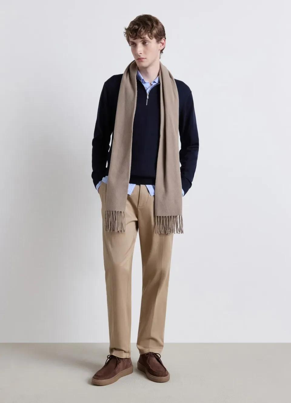 Calliope pantalon chino pinces relaxed homme