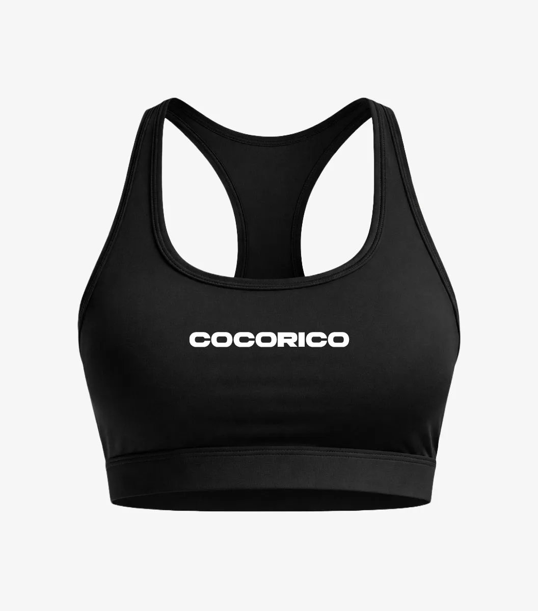 Cocorico Impact Brassière Sport Femme Noir maintien léger