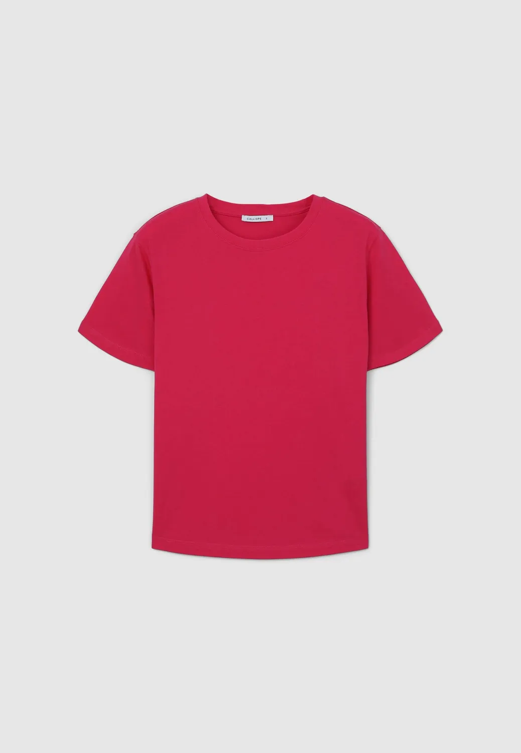 Calliope t-shirt col rond femme coton uni regular