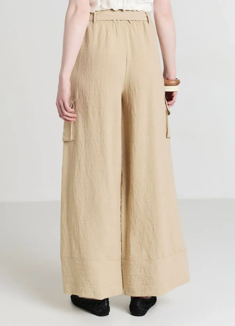 Calliope pantalon cargo femme long poches cordon